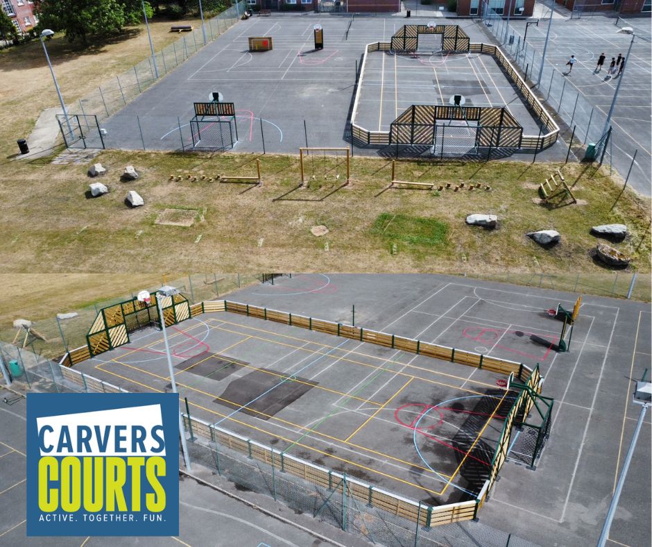 New Carvers Courts open at Carvers Recreation Ground