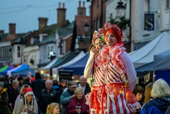 Ringwood Winter Wanderland and lights switch-on, from Ringwood town centre
